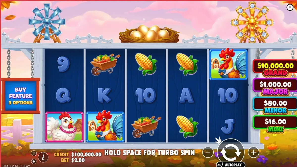 Tampilan visual slot Better Barn House Bonanza dengan tema peternakan kartun yang cerah